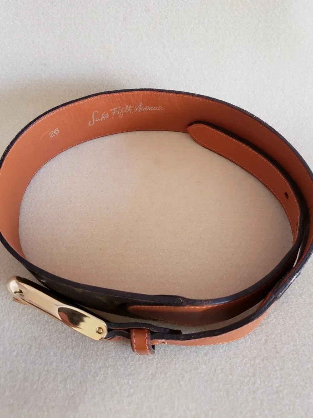Authentic Vintage Louis Vuitton Waist Belt Size 26 Exclusive Saks Fifth Avenue